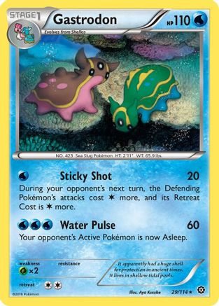 Gastrodon 029  XY  Steam Siege - Rare