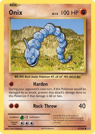 Onix 061  - Reverse Holofoil XY  Evolutions - Common