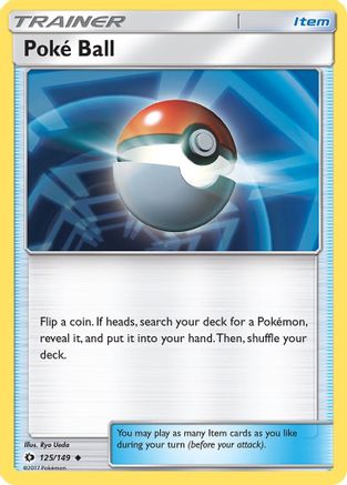Poke Ball 125  - Reverse Holofoil SM Base Set - Uncommon