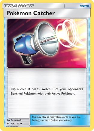 Pokemon Catcher 126  - Reverse Holofoil SM Base Set - Uncommon