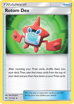Rotom Dex 131  - Reverse Holofoil SM Base Set - Uncommon