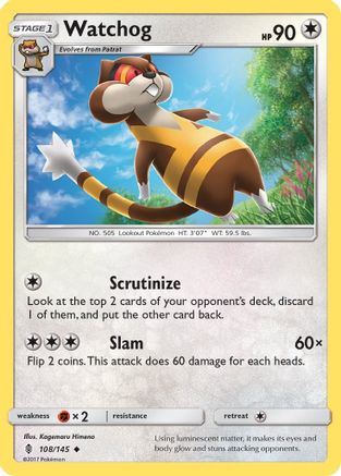 Watchog 108  SM  Guardians Rising - Uncommon