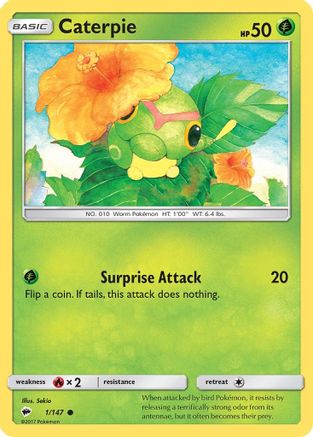 Caterpie 001  SM  Burning Shadows - Common