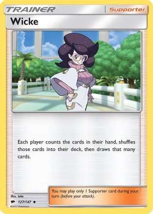 Wicke 127  SM  Burning Shadows - Uncommon