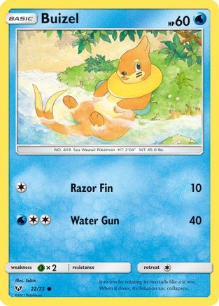 Buizel 022  Shining Legends - Common