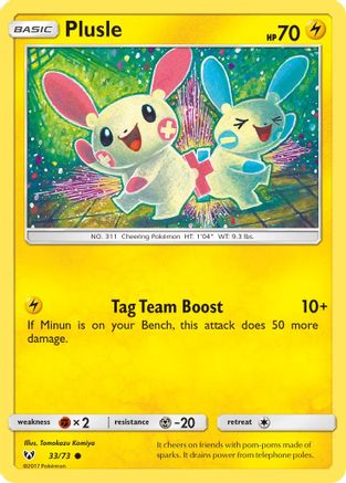 Plusle 033  Shining Legends - Common