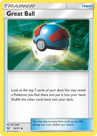 Great Ball 060  - Reverse Holofoil Shining Legends - Uncommon