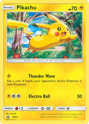 Pikachu SM04  SM Promos - Promo
