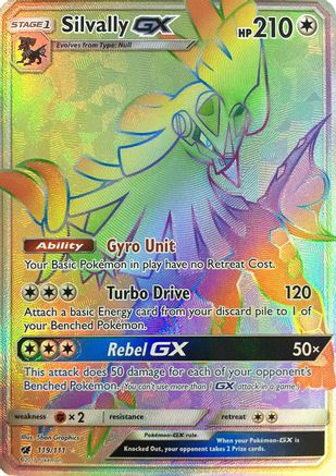 Silvally GX (Secret) 119  - Holofoil SM  Crimson Invasion - Secret Rare