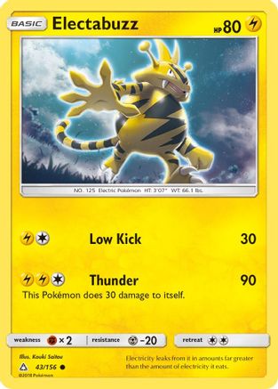 Electabuzz 043  SM  Ultra Prism - Common