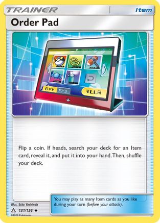 Order Pad 131  - Reverse Holofoil SM  Ultra Prism - Uncommon
