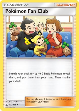 Pokemon Fan Club 133  - Reverse Holofoil SM  Ultra Prism - Uncommon