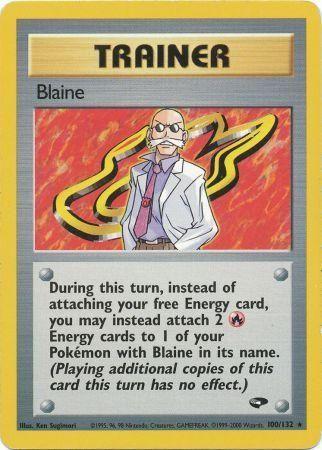 Blaine (100) 100  - Unlimited Gym Challenge - Rare