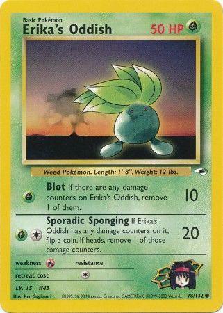 Erika's Oddish (78) 078  - Unlimited Gym Heroes - Common