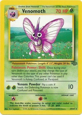 Venomoth (29) 029  - Unlimited Jungle - Rare