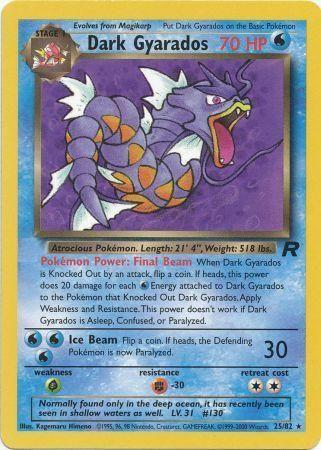 Dark Gyarados (25) 025  - Unlimited Team Rocket - Rare