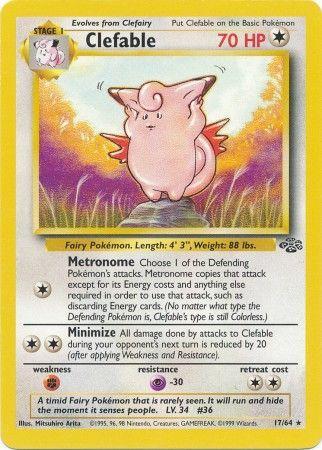 Clefable (17) 017  - Unlimited Jungle - Rare