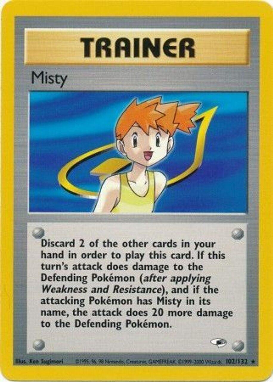 Misty (102) 102  - Unlimited Gym Heroes - Rare