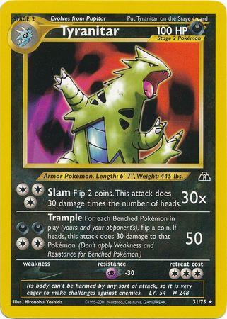 Tyranitar (31) 031  - Unlimited Neo Discovery - Rare