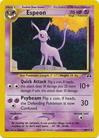 Espeon (20) 020  - Unlimited Neo Discovery - Rare