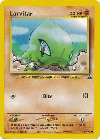 Larvitar 057  - Unlimited Neo Discovery - Common