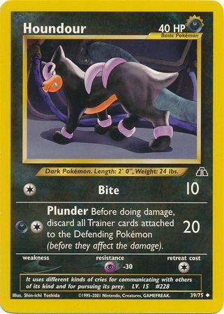 Houndour (39) 039  - Unlimited Neo Discovery - Uncommon