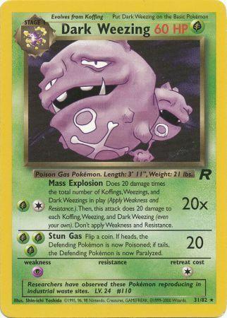 Dark Weezing (31) 031  - Unlimited Team Rocket - Rare
