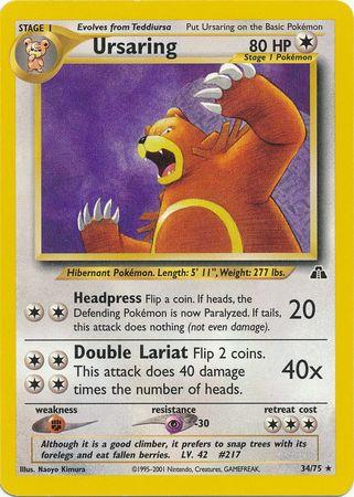 Ursaring (34) 034  - Unlimited Neo Discovery - Rare