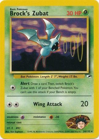 Brock's Zubat (24) 024  - Unlimited Gym Heroes - Rare