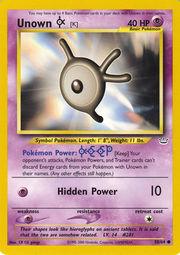 Unown [K] 058  - Unlimited Neo Revelation - Common