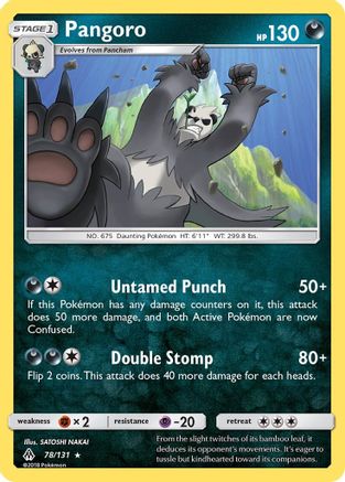 Pangoro  SM  Forbidden Light - Rare