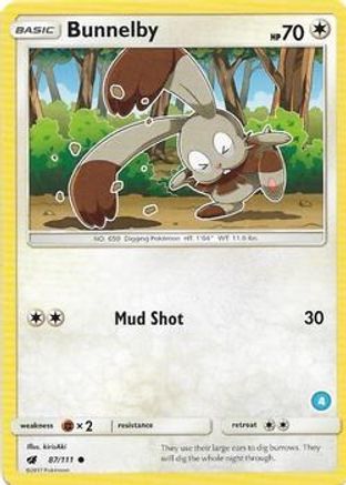 Bunnelby (4)  SM Trainer Kit Alolan Sandslash & Alolan Ninetales - Common