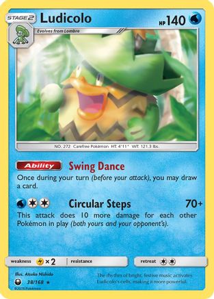 Ludicolo  - Holofoil SM  Celestial Storm - Holo Rare