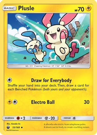 Plusle 053  SM  Celestial Storm - Uncommon