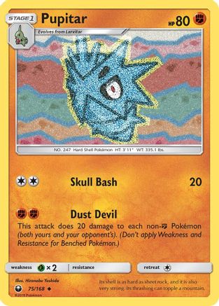 Pupitar  - Reverse Holofoil SM  Celestial Storm - Uncommon