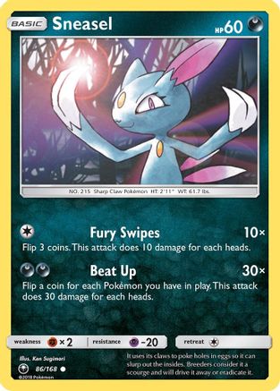 Sneasel/168  SM  Celestial Storm - Common