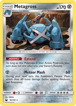 Metagross 095  - Reverse Holofoil SM  Celestial Storm - Holo Rare