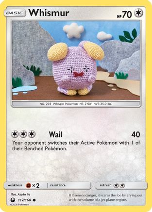 Whismur (117) 117  - Reverse Holofoil SM  Celestial Storm - Common