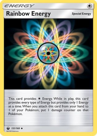 Rainbow Energy 151  - Reverse Holofoil SM  Celestial Storm - Uncommon