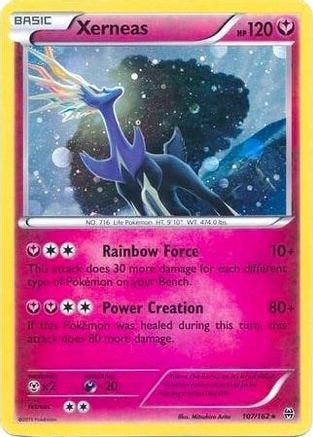 Xerneas - 107/162 (Cosmos Holo)/162  - Holofoil Blister Exclusives - Promo