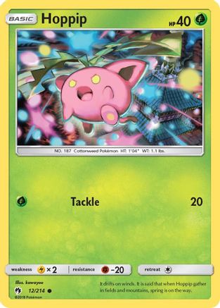 Hoppip (12) 012  SM  Lost Thunder - Common