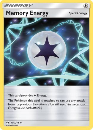 Memory Energy 194  - Reverse Holofoil SM  Lost Thunder - Uncommon