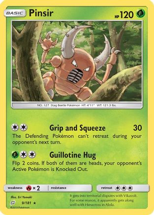Pinsir  - Reverse Holofoil SM  Team Up - Rare