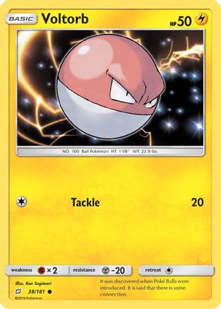 Voltorb 038/181  SM  Team Up - Common