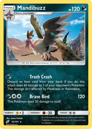 Mandibuzz  - Reverse Holofoil SM  Team Up - Rare