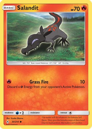 Salandit  - Reverse Holofoil SM  Unbroken Bonds - Common