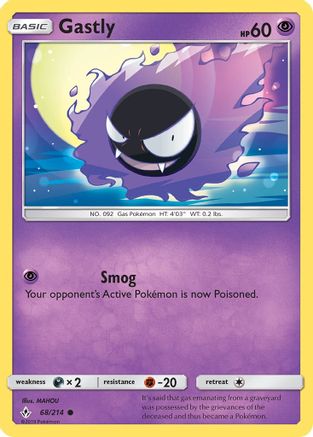 Gastly (68) 068  SM  Unbroken Bonds - Common