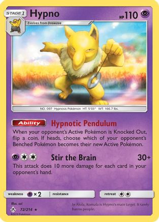 Hypno  SM  Unbroken Bonds - Rare