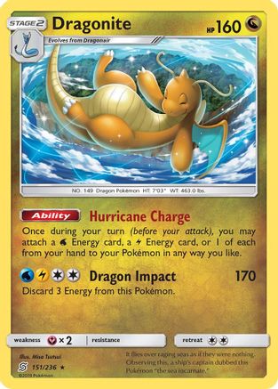 Dragonite 151  SM  Unified Minds - Rare