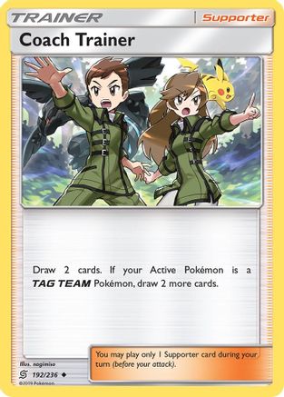 Coach Trainer 192  - Reverse Holofoil SM  Unified Minds - Uncommon